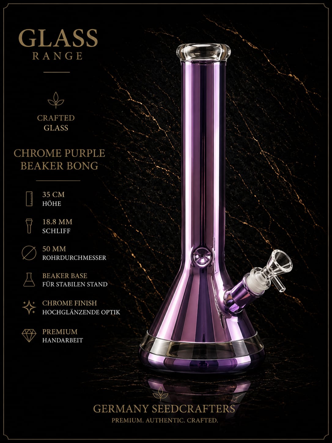 Pink Chrome Beaker