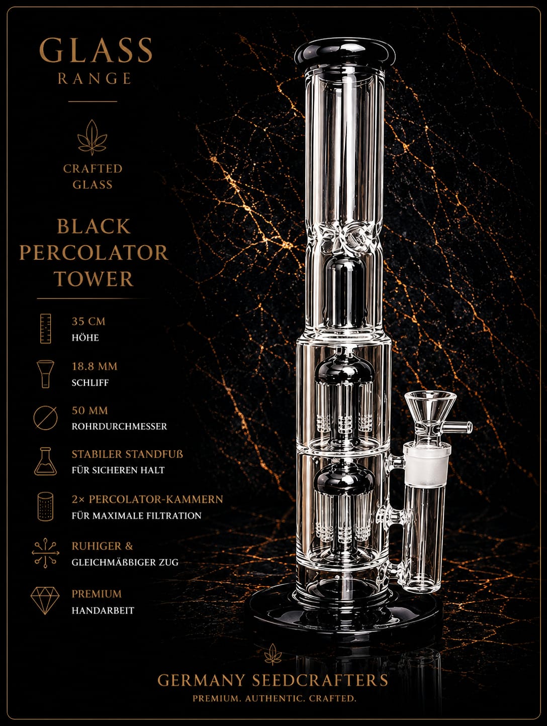 Black Percolator Tower