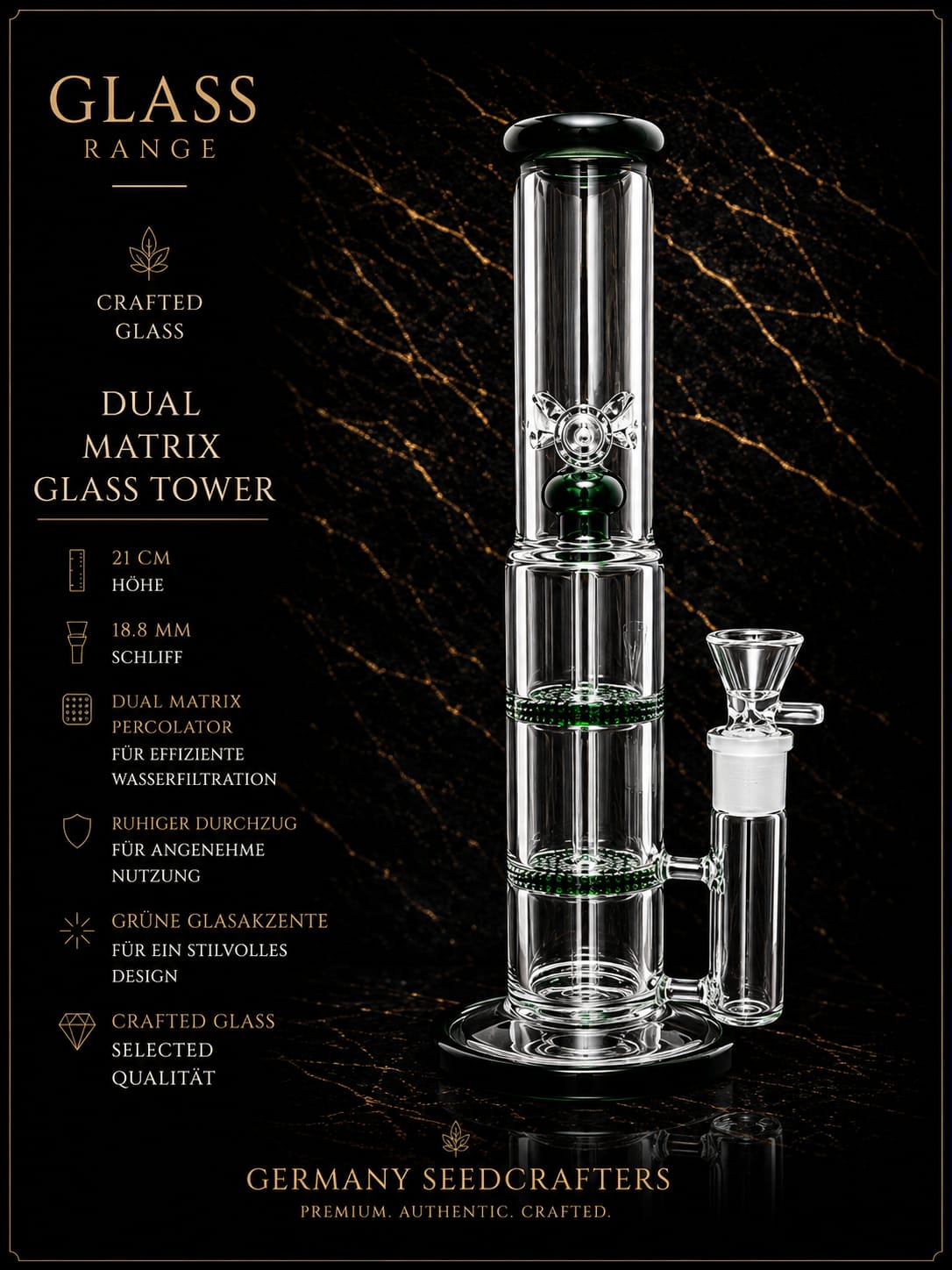 Dual Matrix Glass Tower