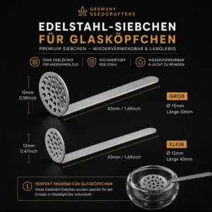 Edelstahl-Siebchen - (3 Stück )