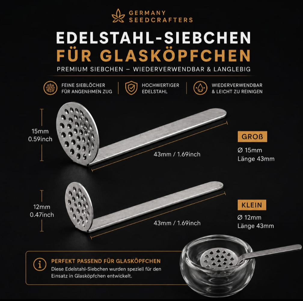Edelstahl-Siebchen - (3 Stück )