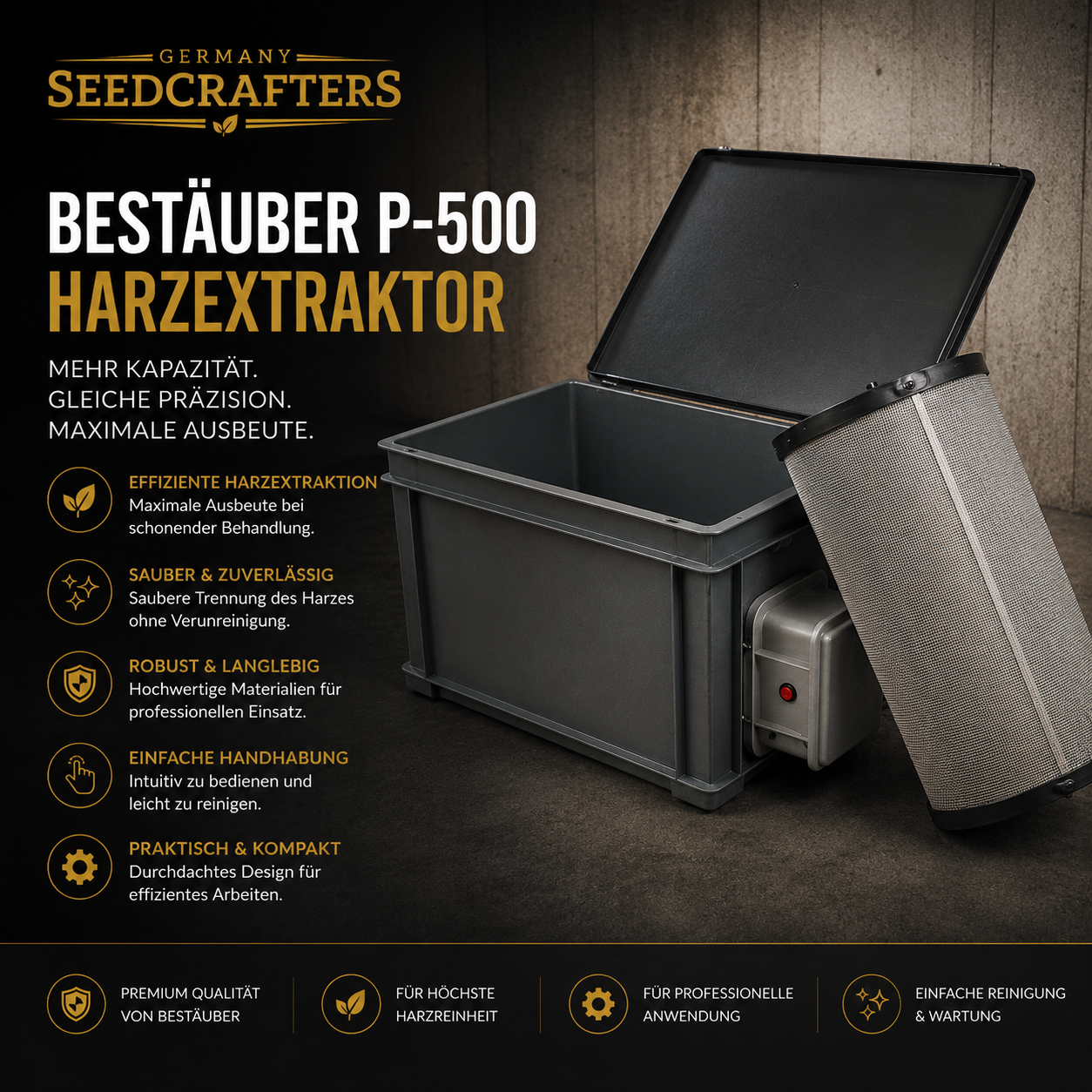 Bestäuber P-500 Harzextraktor