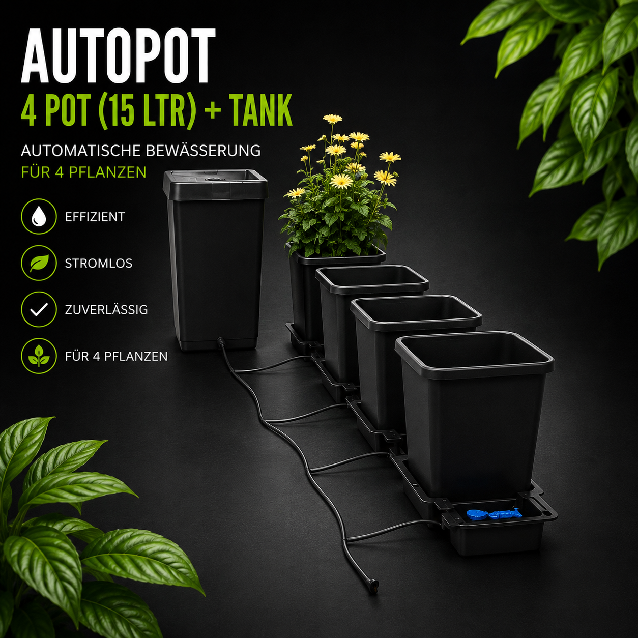 AUTOPOT 4 POT (15 LTR) + TANK